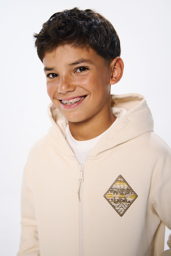Springfield Felpa Con Cappuccio Ragazzo Rombo - Sudadera Capucha, Maniche Lunghe, Vestibilità Comoda, Design Urbano