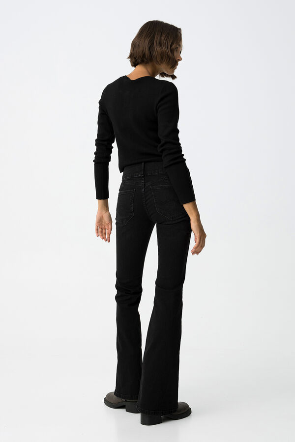 Tiffosi Vaqueros Double Up Flare negro