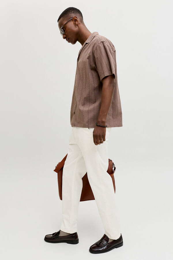 Jack & Jones Pantal&oacute;n chino relaxed tiro medio blanco