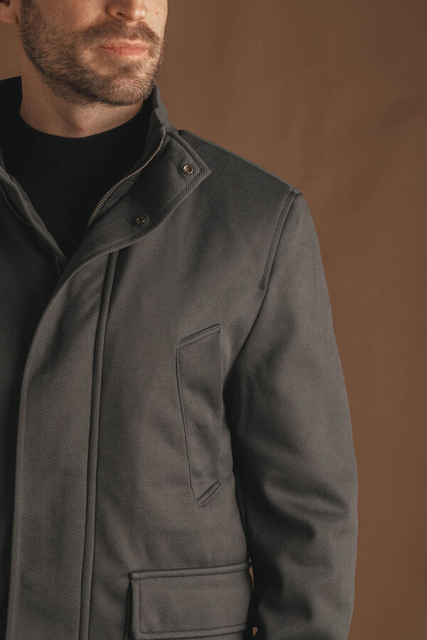 Celopman Abrigo Pa&ntilde;o Diagonal verde