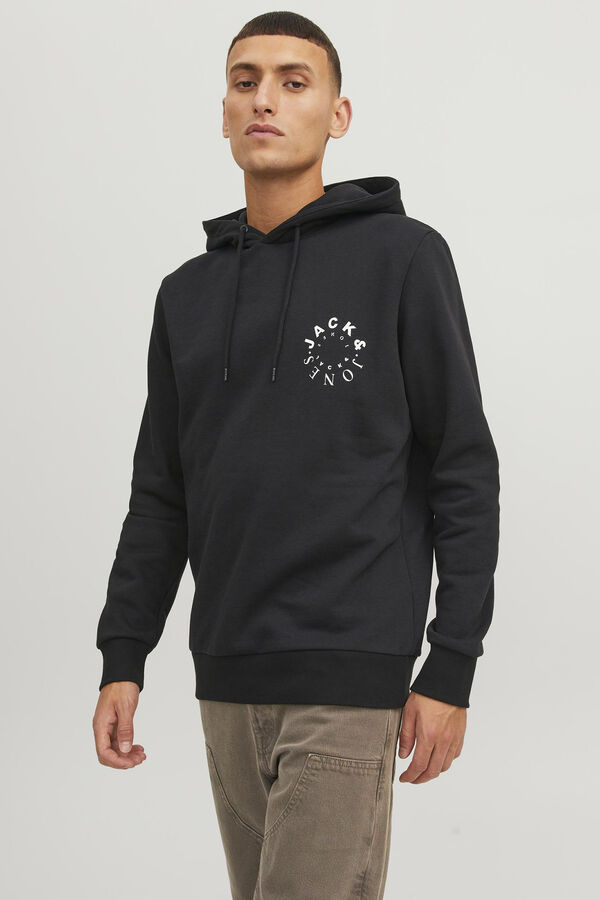 Jack & Jones Sweatshirt de capuz regular fit  preto