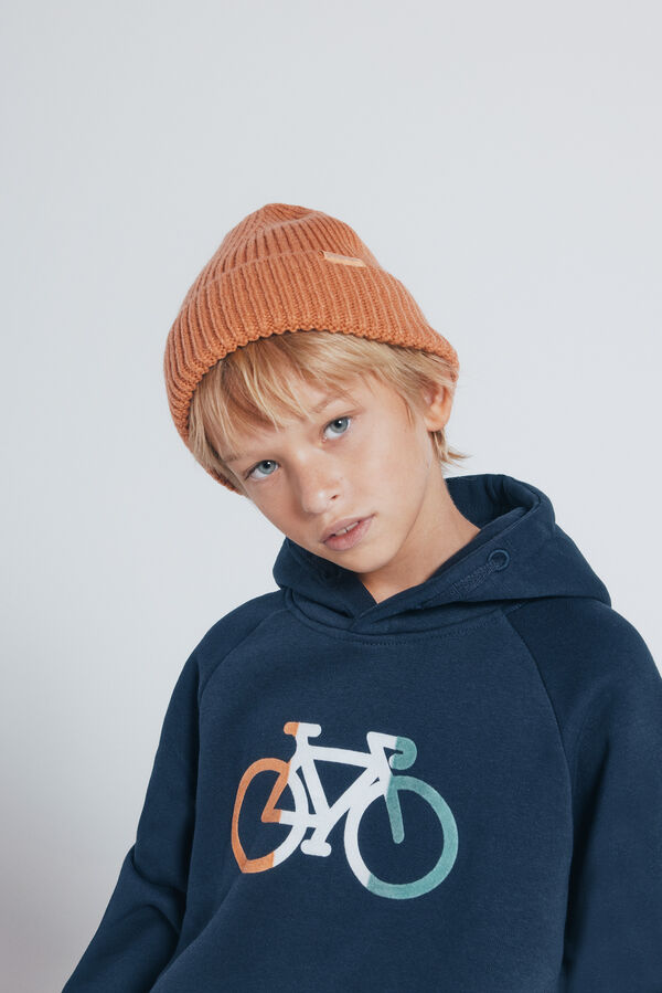 Springfield Kids Sweatshirt infantil com capuz para capuz azul