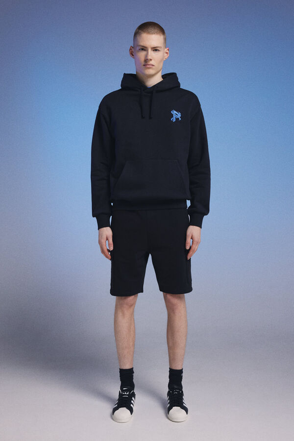 Springfield Bermuda de felpa cargo Pedri x Springfield negro