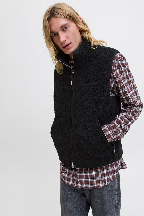 Jack & Jones Chaleco polar negro