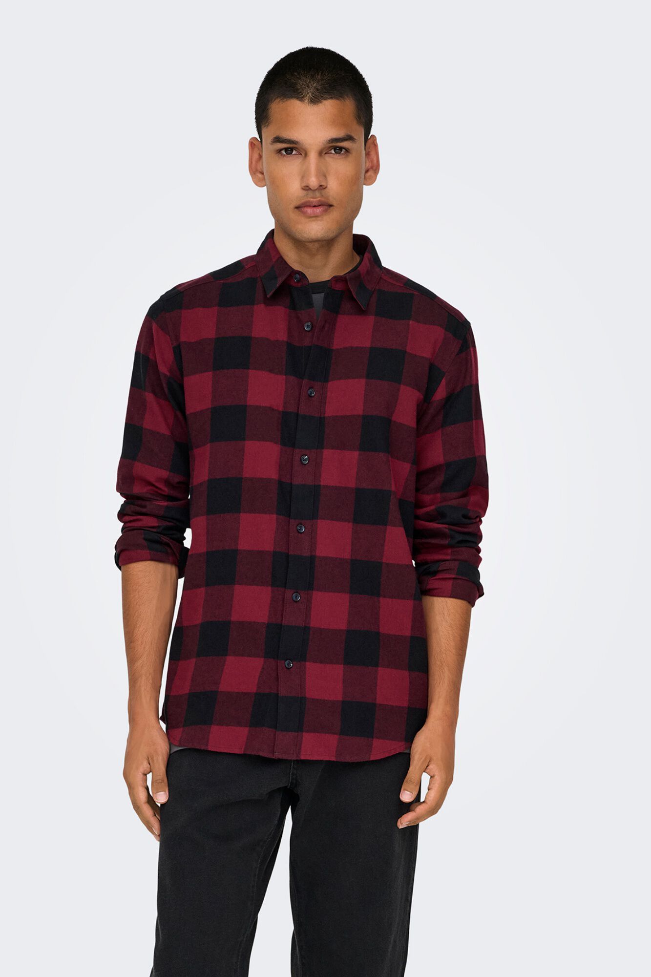 Only & Sons Camisa manga larga cuadros