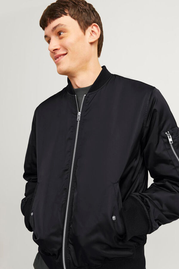 Jack & Jones Chaqueta bomber ligera negro