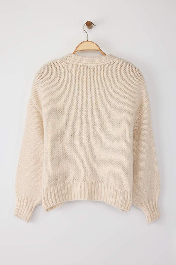 Trendyol Casaco de malha de malha cinzento