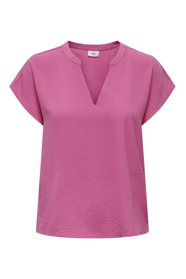 JDY T-shirt de manga curta rosa