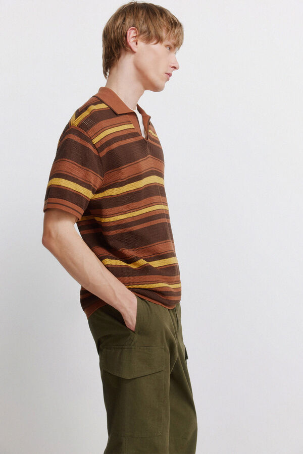 Springfield Pantal&oacute;n cargo straight fit kaki