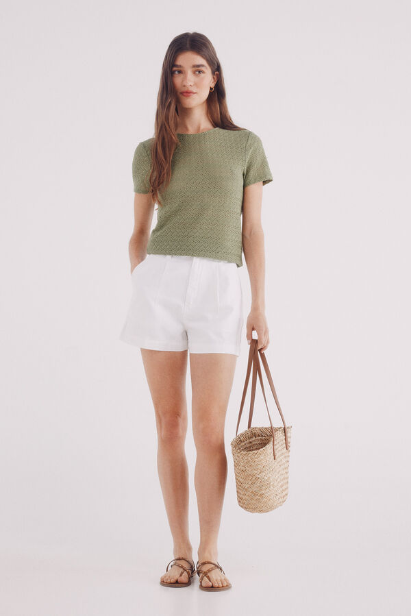 Springfield Camiseta Estruturada verde