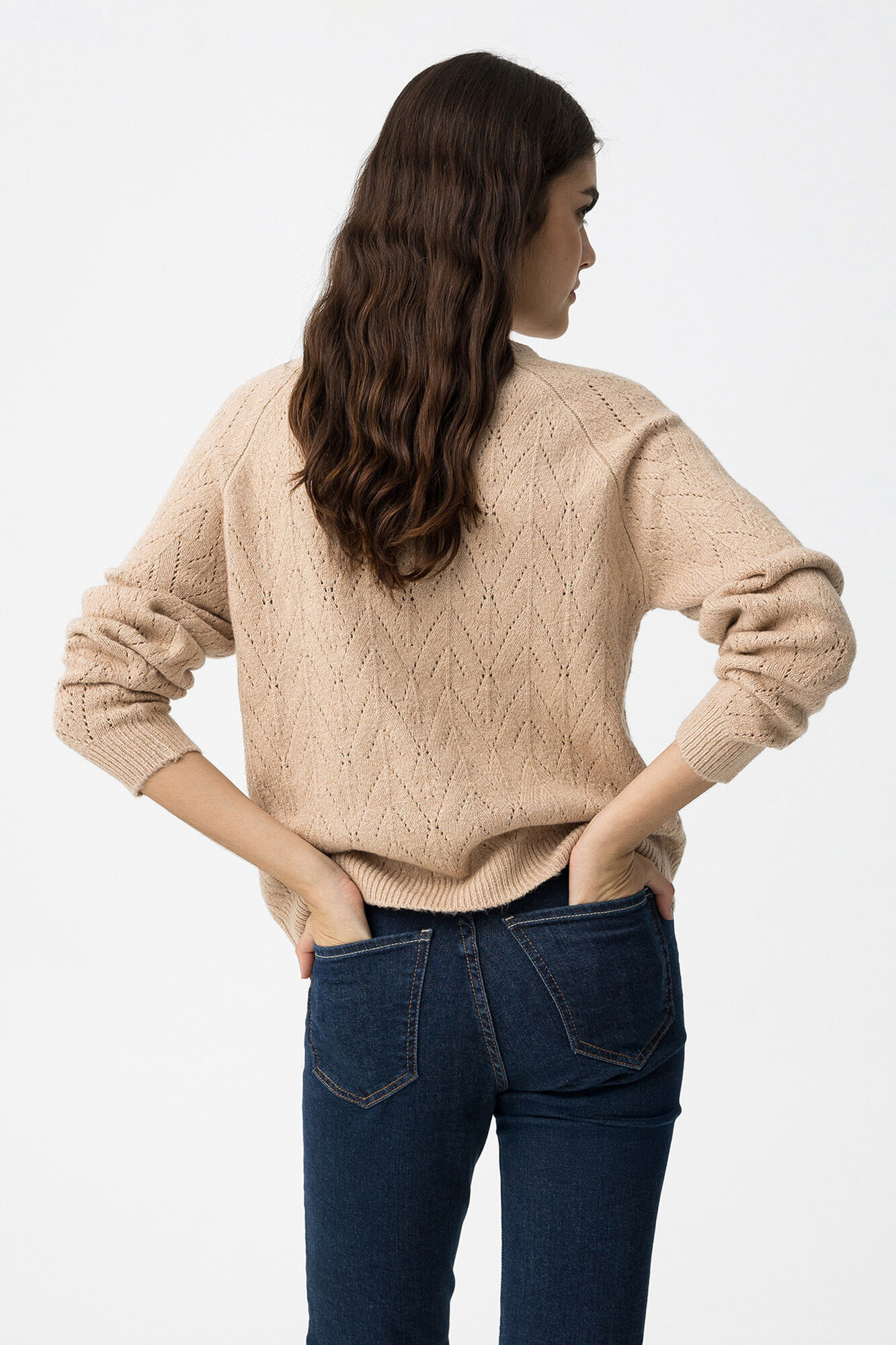 Tiffosi Camisola regular com pontos abertos