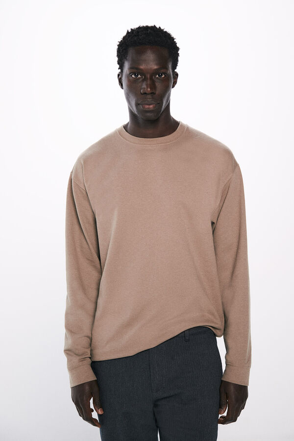 Springfield Camiseta manga larga textura nude