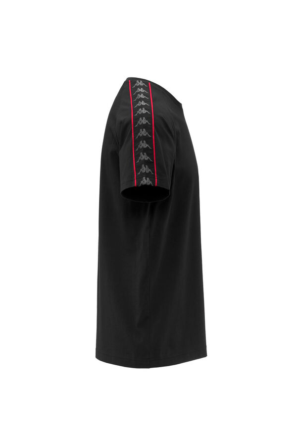 Kappa Camiseta de calle de algod&oacute;n para hombre negro