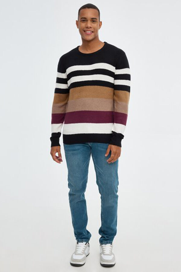 Inside Jersey Rayas negro