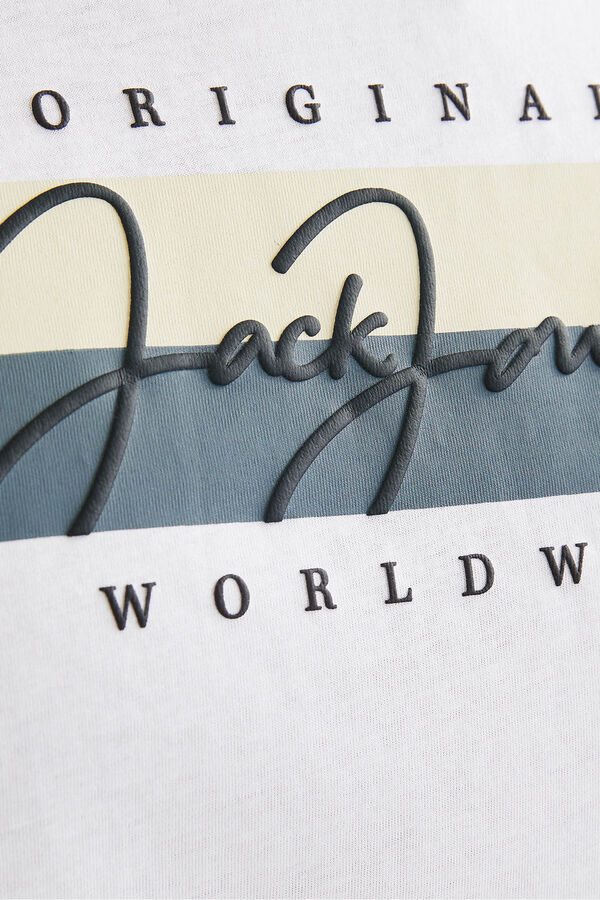 Jack & Jones PLUS T-shirt relaxed fit Plus branco