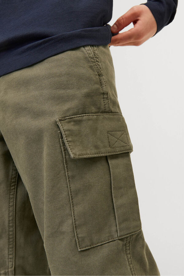 Jack & Jones Junior Pantal&oacute;n cargo regular fit verde