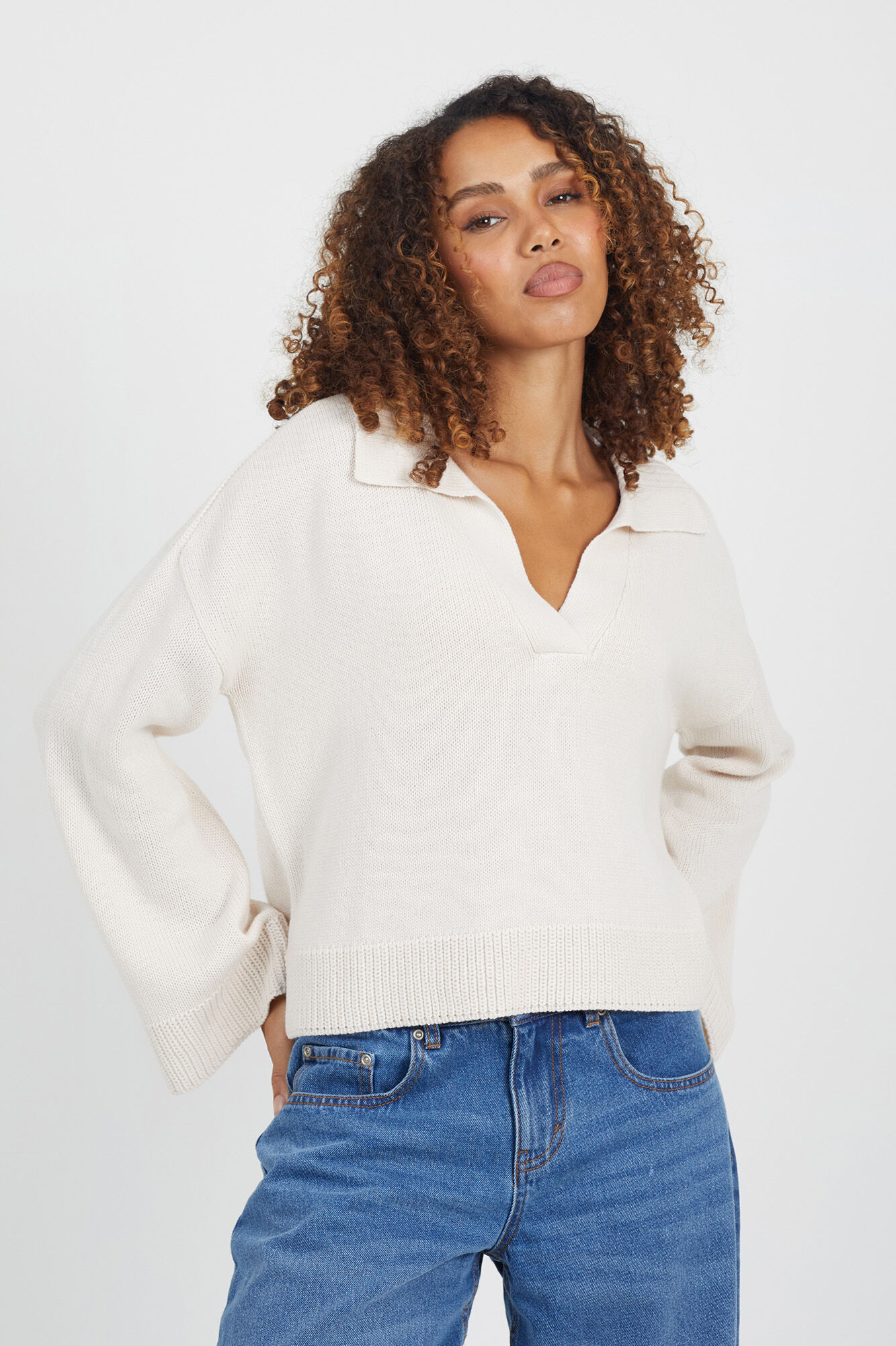 Brave Soul Jersey con cuello polo