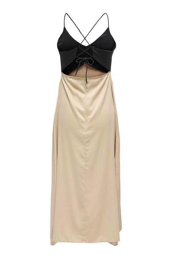 Only Vestido de alças comprido cinzento