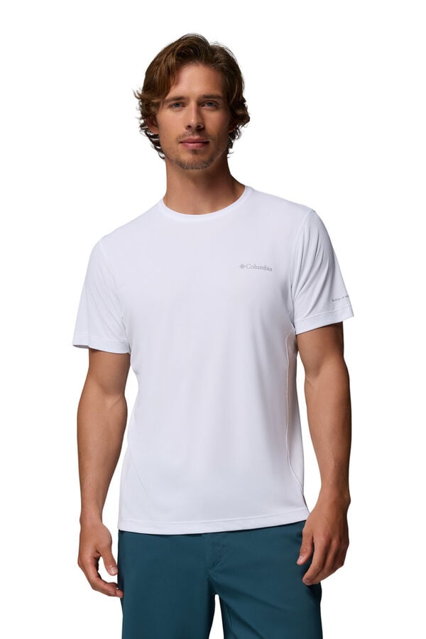 Columbia T-shirt t&eacute;cnica de manga curta e gola redonda branco