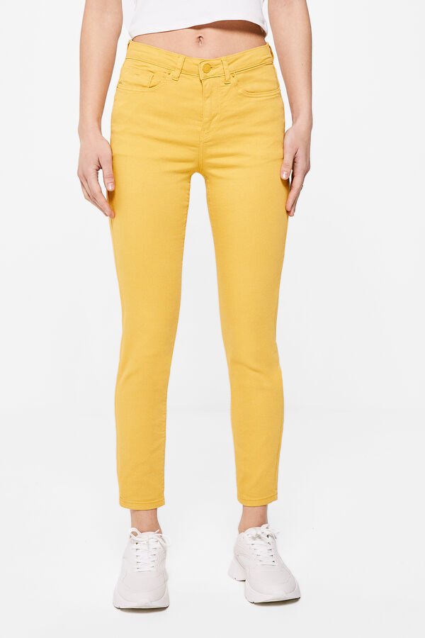 Springfield Jeans Slim Cropped Eco Dye dorado