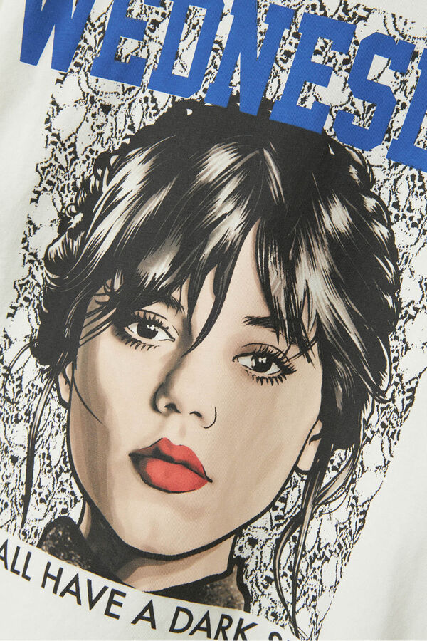 Name it Camiseta Wednesday blanco