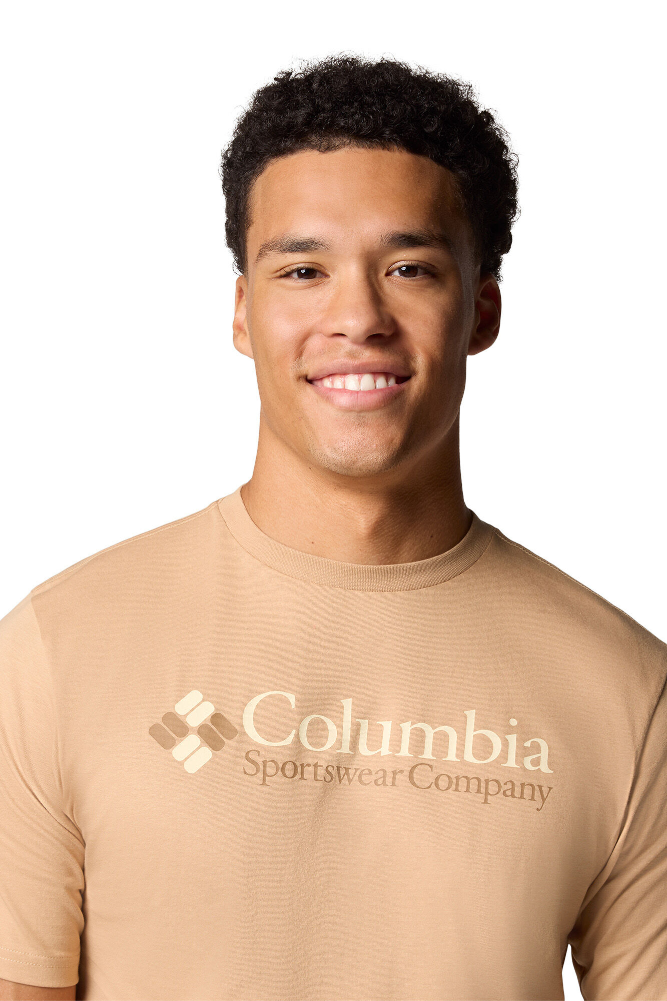 Columbia Camiseta masculina de manga curta de algod&atilde;o org&acirc;nico Basic Logo&trade; da para homem