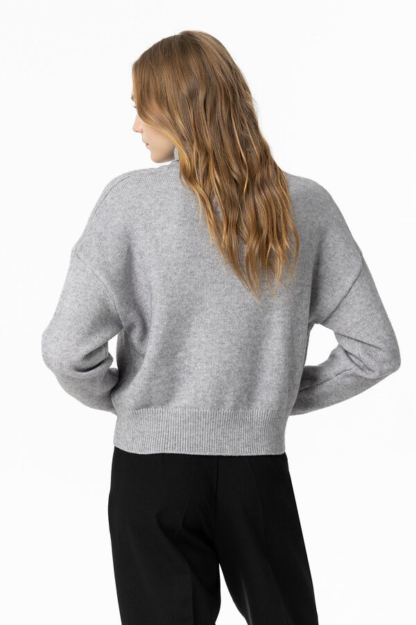 Tiffosi Jersey con Cuello Alto gris