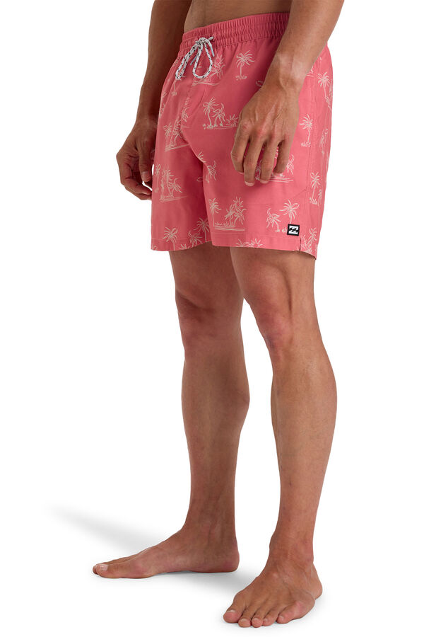 Billabong Short de Nataci&oacute;n para Hombre rosa