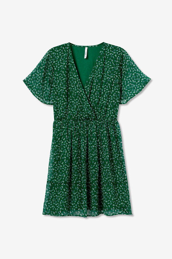 Tiffosi Vestido estampado floral verde
