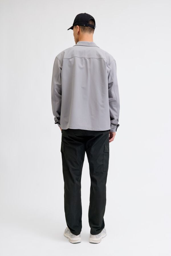 Jack & Jones Cal&ccedil;a cargo com bolsos laterais preto