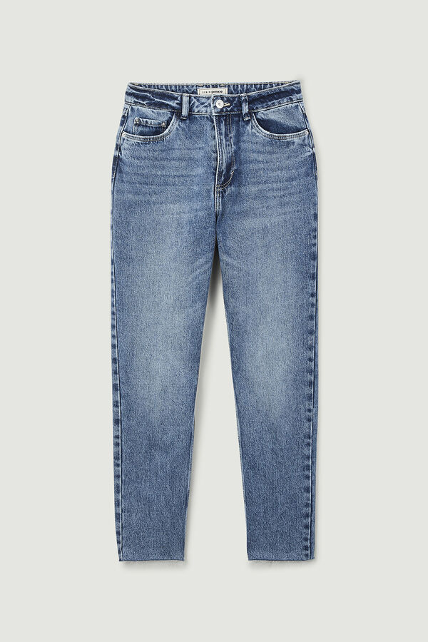Springfield High-waisted jeans azul aço