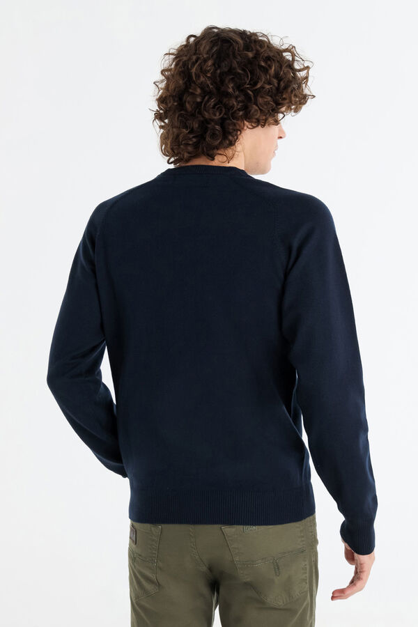 Lois Jersey Cuello Caja azul