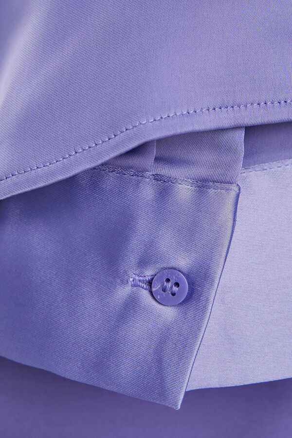 Jack & Jones Camisa satinada de manga larga morado/lila