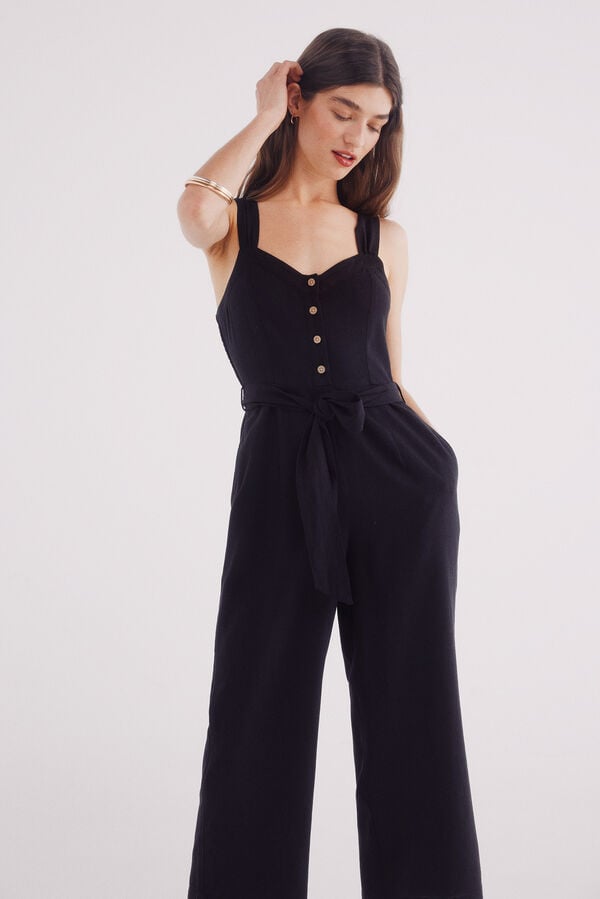 Springfield Mono lino tirantes negro