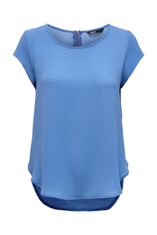 Only Camisola de manga curta azul