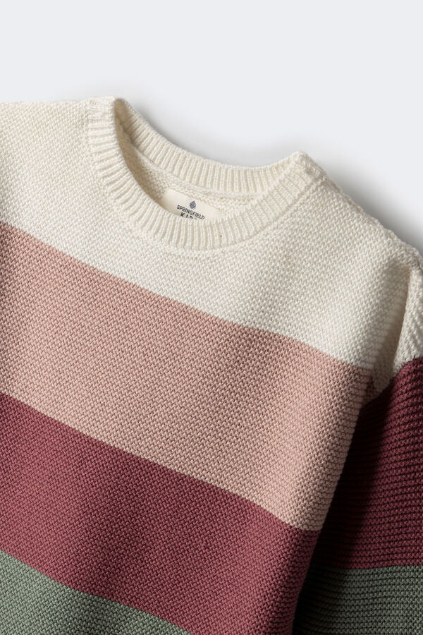 Springfield Kids Camisola &agrave;s riscas para menina rosa