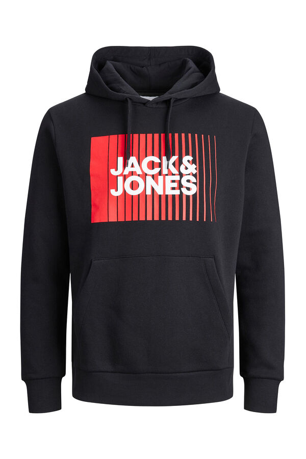 Jack & Jones Colete comprido acolchoado preto