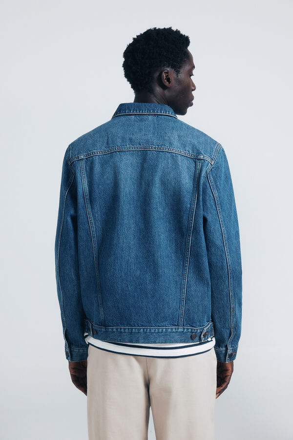 Springfield Blus&atilde;o denim b&aacute;sico azul