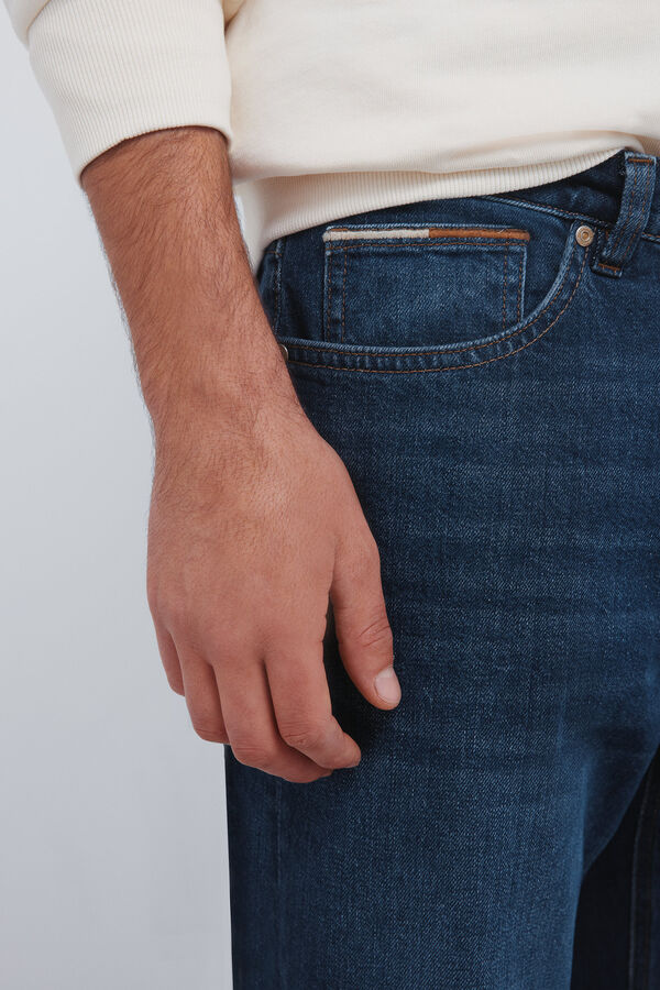 Springfield Jeans lavado oscuro regular fit azul