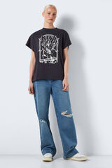 Noisy May T-shirt manga curta "KISS" cinzento