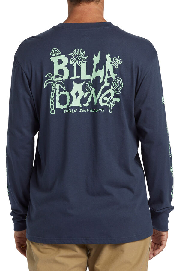Billabong Camiseta de manga larga para Hombre azul