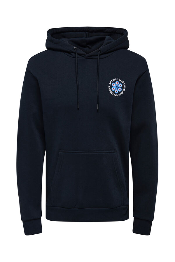 Only & Sons Sweatshirt com capuz preto