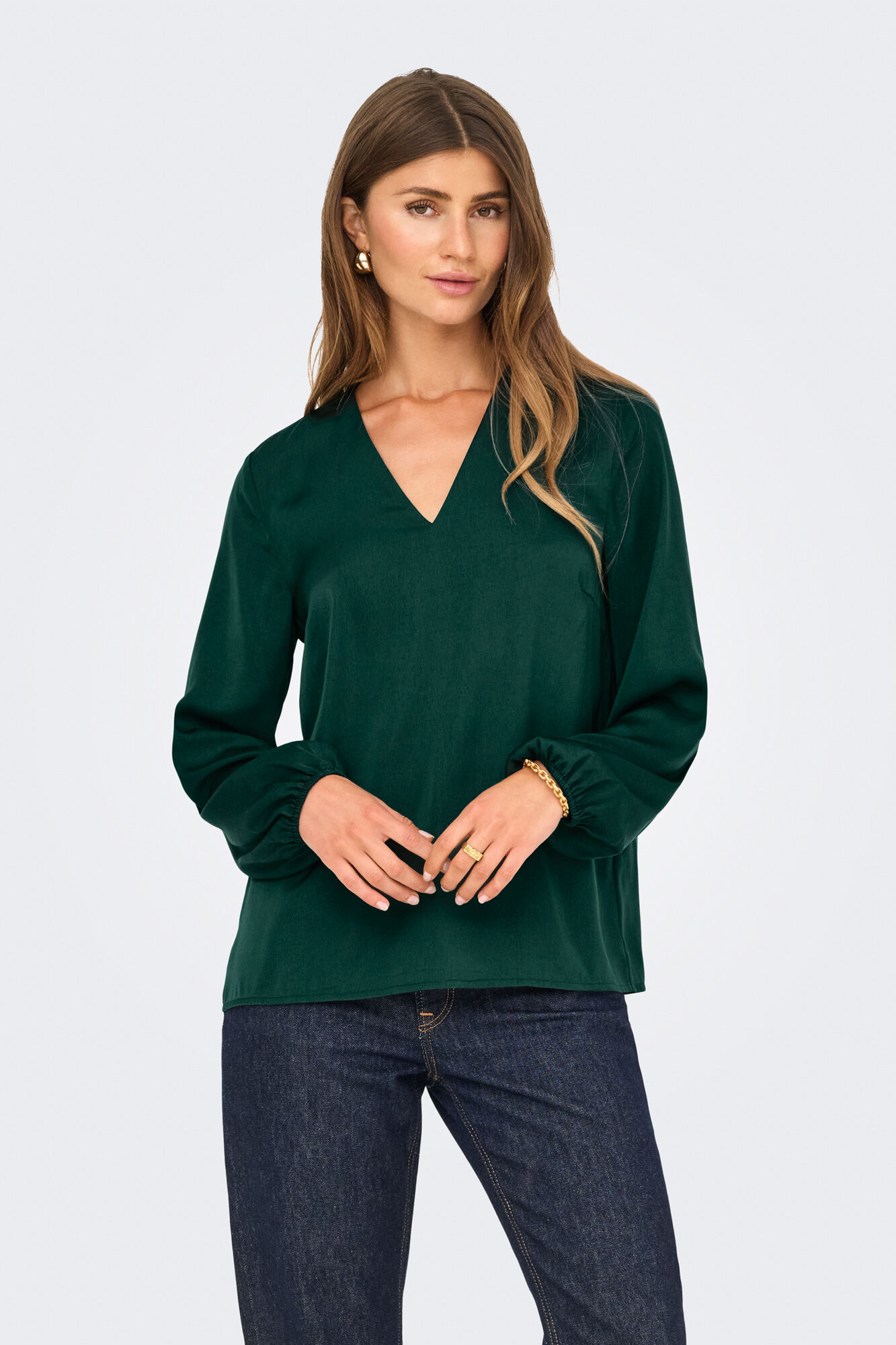 Only Blusa de manga comprida com punhos el&aacute;sticos