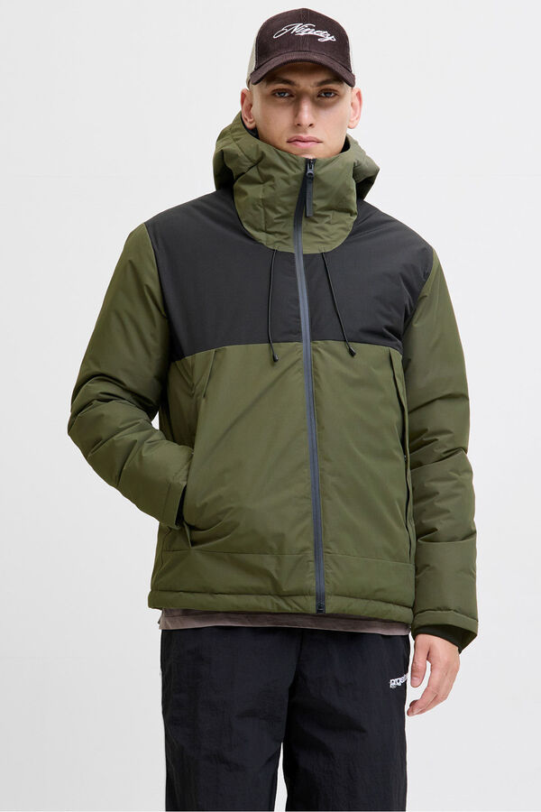 Jack & Jones Casaco acolchoada bicolor verde