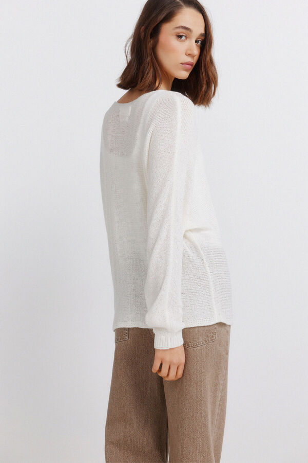 Springfield Jersey cuello barco beige