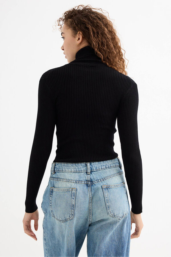 Inside Jersey Cuello Alto negro