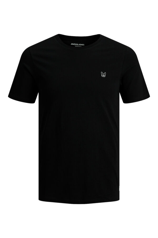 Jack & Jones Camiseta slim fit algod&oacute;n negro