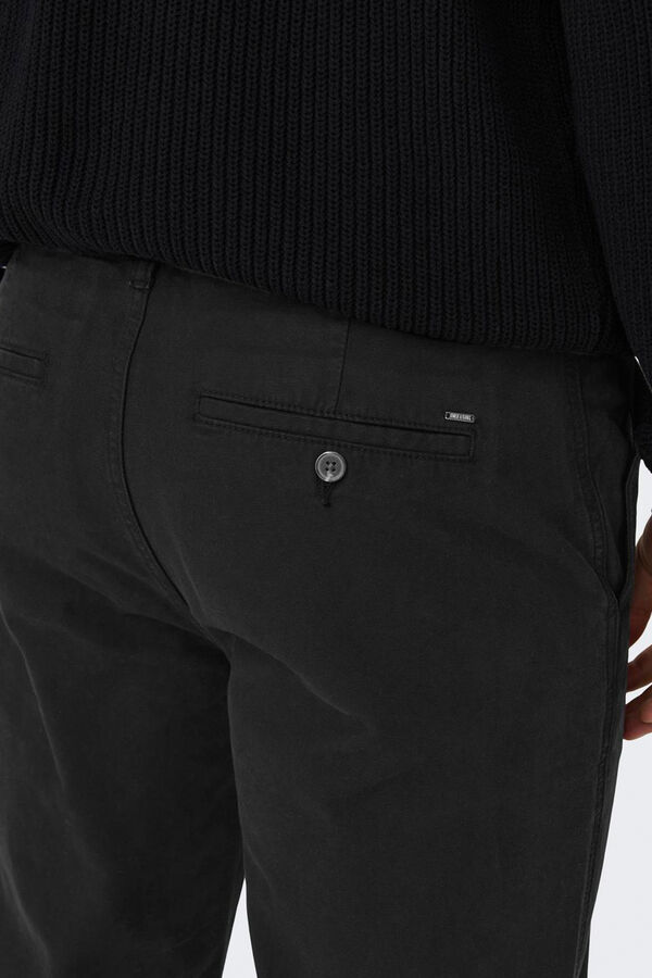 Only & Sons Calças de ajuste cônico masculino preto