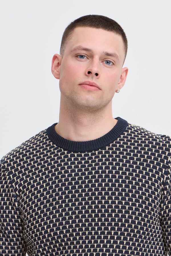 Blend Camisola de malha  azul