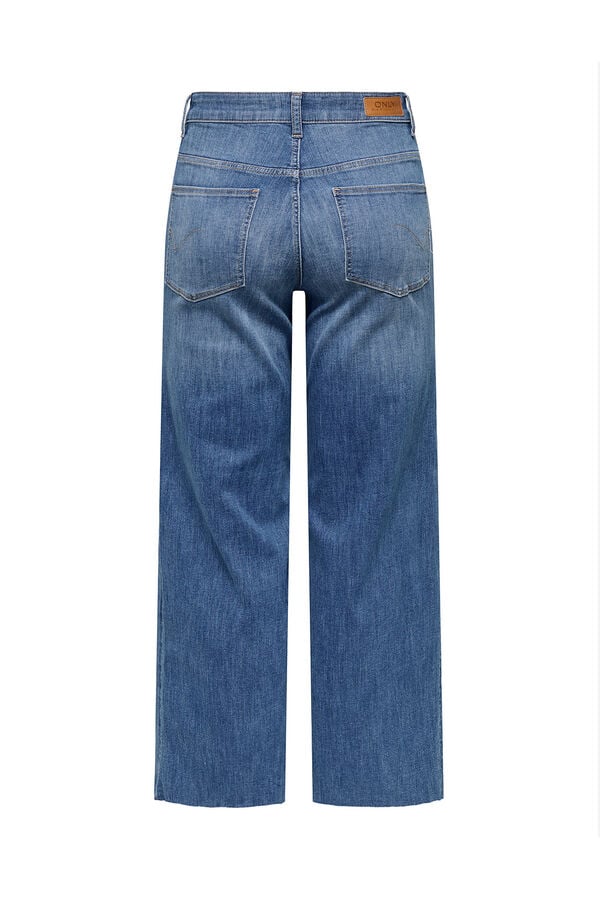 Only Jeans Wide Leg cropped azul